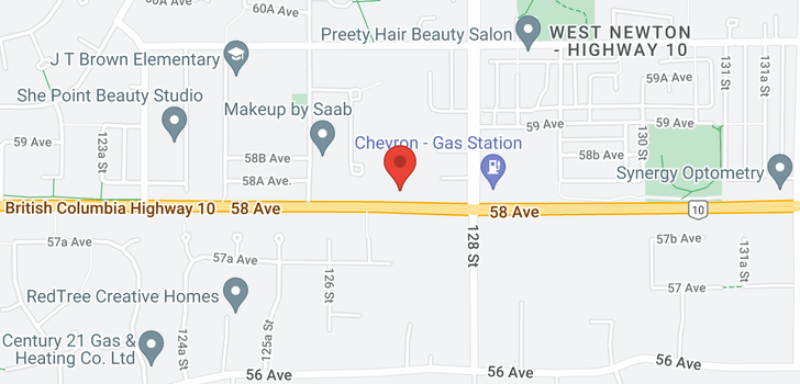 map of 12705 58 AVENUE